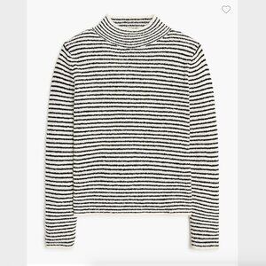 J. Crew Striped Mockneck Pullover Sweater - Size XXS